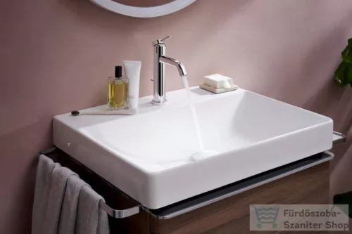 Hansgrohe TECTURIS S 110 Ecosmart+ hidegindításos mosdó csaptelep automata leeresztővel, króm 73314000