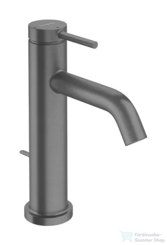 Hansgrohe TECTURIS S 110 Ecosmart+ hidegindításos mosdó csaptelep automata leeresztővel, szálcsiszolt fekete króm 73314340