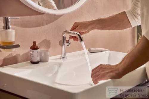Hansgrohe TECTURIS S 110 hidegindításos mosdó csaptelep click-clack leeresztővel, króm 73322000