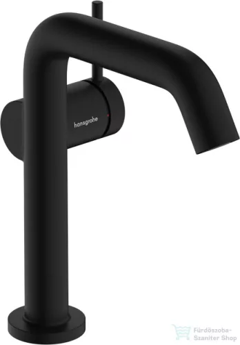 Hansgrohe TECTURIS S 150 hidegindításos mosdó csaptelep click-clack leeresztővel, matt fekete 73342670