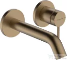Hansgrohe Tecturis S falsík alatti mosdó csaptelep 16,5 cm-es kifolyóval,belső egység nélkül,szálcsiszolt bronz 73350140