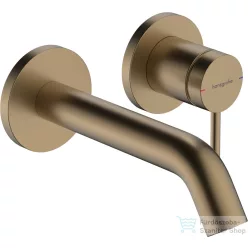   Hansgrohe Tecturis S falsík alatti mosdó csaptelep 16,5 cm-es kifolyóval,belső egység nélkül,szálcsiszolt bronz 73350140