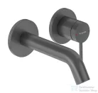 Hansgrohe Tecturis S falsík alatti mosdó csaptelep 16,5 cm-es kifolyóval,belső egység nélkül,szálcsiszolt fekete króm 73350340