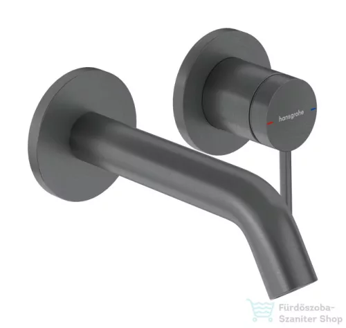 Hansgrohe Tecturis S falsík alatti mosdó csaptelep 16,5 cm-es kifolyóval,belső egység nélkül,szálcsiszolt fekete króm 73350340