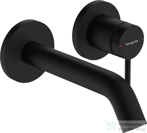 Hansgrohe Tecturis S falsík alatti mosdó csaptelep 16,5 cm-es kifolyóval,belső egység nélkül,matt fekete 73350670