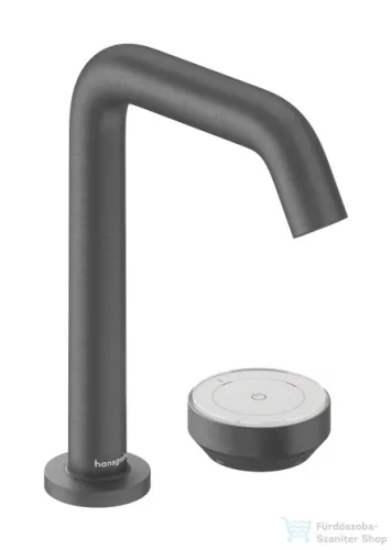 Hansgrohe Tecturis S 150 Coolstart Ecosmart+ mosdó csaptelep nem zárható leeresztővel, szálcsiszolt fekete króm 73353340