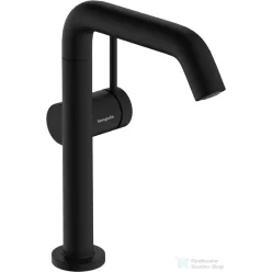   Hansgrohe TECTURIS S 210 hidegindításos, magasított mosdó csaptelep click-clack leeresztővel, matt fekete 73364670