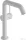 Hansgrohe TECTURIS S 210 hidegindításos, magasított mosdó csaptelep click-clack leeresztővel, matt fehér 73364700