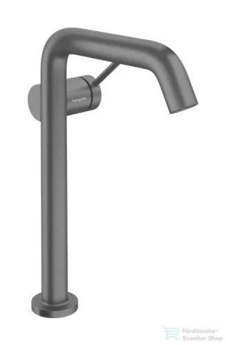 Hansgrohe Tecturis S 240 Coolstart magasított mosdó csaptelep leeresztő nélkül, szálcsiszolt fekete króm 73372340