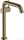 Hansgrohe TECTURIS S 240 hidegindításos, magasított mosdó csaptelep click-clack leeresztővel, szálcsiszolt bronz 73373140