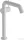 Hansgrohe TECTURIS S 240 hidegindításos, magasított mosdó csaptelep click-clack leeresztővel, matt fehér 73373700