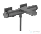 Hansgrohe Tecturis E kádtöltő csaptelep zuhanyszett nélkül, szálcsiszolt fekete króm 73420340