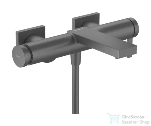 Hansgrohe Tecturis E kádtöltő csaptelep zuhanyszett nélkül, szálcsiszolt fekete króm 73420340