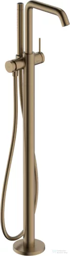 Hansgrohe Tecturis S szabadonálló kádöltő csaptelep alaptest nélkül,zuhanyszettel,szálcsiszolt bronz 73440140