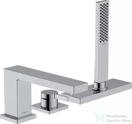 Hansgrohe Tecturis E 3 üléses kádtöltő csaptelep zuhanyszettel,alaptest nélkül,króm 73443000