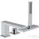 Hansgrohe Tecturis E 3 üléses kádtöltő csaptelep zuhanyszettel,alaptest nélkül,króm 73443000