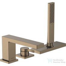   Hansgrohe Tecturis E 3 üléses kádtöltő csaptelep zuhanyszettel,alaptest nélkül,szálcsiszolt bronz 73443140