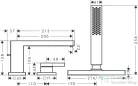 Hansgrohe Tecturis E 3 üléses kádtöltő csaptelep zuhanyszettel,alaptest nélkül,szálcsiszolt bronz 73443140