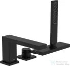 Hansgrohe Tecturis E 3 üléses kádtöltő csaptelep zuhanyszettel,alaptest nélkül,matt fekete 73443670