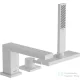 Hansgrohe Tecturis E 3 üléses kádtöltő csaptelep zuhanyszettel,alaptest nélkül,matt fehér 73443700