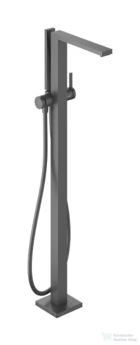 Hansgrohe Tecturis E szabadonálló kádöltő csaptelep alaptest nélkül, zuhanyszettel, szálcsiszolt fekete króm 73445340