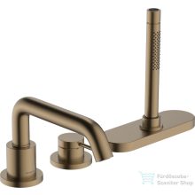   Hansgrohe Tecturis S 3 üléses kádtöltő csaptelep zuhanyszettel,alaptest nélkül,szálcsiszolt bronz 73447140
