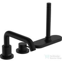   Hansgrohe Tecturis S 3 üléses kádtöltő csaptelep zuhanyszettel,alaptest nélkül,matt fekete 73447670