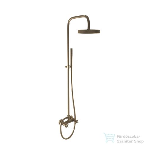 Bugnatese RODOS zuhanyrendszer 22,5 cm-es fejzuhannyal,zuhanyszettel,bronz 7347CBR