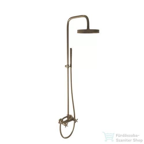 Bugnatese RODOS zuhanyrendszer 22,5 cm-es fejzuhannyal,zuhanyszettel, bronz 7347CBR