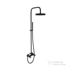   Bugnatese RODOS zuhanyrendszer 22,5 cm-es fejzuhannyal,zuhanyszettel,matt fekete 7347CNE