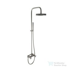   Bugnatese RODOS zuhanyrendszer 22,5 cm-es fejzuhannyal,zuhanyszettel,szálcsiszolt nikkel 7347CNS