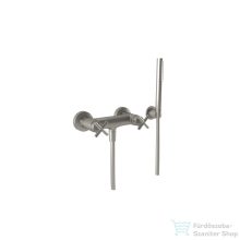   Bugnatese RODOS zuhany csaptelep zuhanyszettel,szálcsiszolt nikkel 7348NS