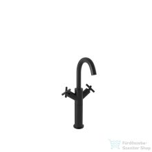   Bugnatese RODOS magasított mosdó csaptelep leeresztő nélkül,matt fekete 7355SNE