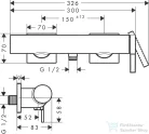 Hansgrohe Tecturis E zuhany csaptelep zuhanyszett nélkül, szálcsiszolt fekete króm 73620340