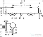Hansgrohe Tecturis S zuhany csaptelep zuhanyszett nélkül,szálcsiszolt fekete króm 73622340