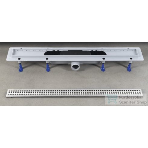 Sapho POLYSAN INDY padlóösszefolyó, inox ráccsal, superflow, DN50, 710x122x65mm (73641)