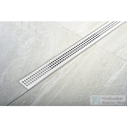 Sapho POLYSAN INDY padlóösszefolyó, inox ráccsal, superflow, DN50, 710x122x65mm (73641)