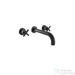   Bugnatese RODOS falsík alatti mosdó csaptelep 19 cm-es kifolyóval,click-clack leeresztővel,matt fekete 7365SCNE