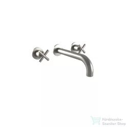   Bugnatese RODOS falsík alatti mosdó csaptelep 19 cm-es kifolyóval,click-clack leeresztővel,szálcsiszolt nikkel 7365SCNS