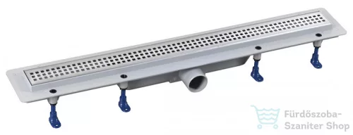 Sapho POLYSAN INDY padlóösszefolyó, inox ráccsal, superflow, DN50, 910x122x65mm (73661)