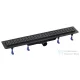 Sapho POLYSAN KLAVER padlóösszefolyó, inox ráccsal, superflow, DN50, 910x122x65mm (73741B)