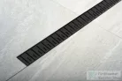 Sapho POLYSAN KLAVER padlóösszefolyó, inox ráccsal, superflow, DN50, 910x122x65mm (73741B)