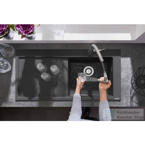 Hansgrohe METRIS M71 mosogató csaptelep 220, kihúzható zuhanyfejjel,2 jet,S-Box, króm 73800000