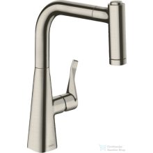   Hansgrohe METRIS M71 kihúzható fejes mosogató csaptelep 220,2 jet,SBox, rozsdamentes acél hatású 73800800