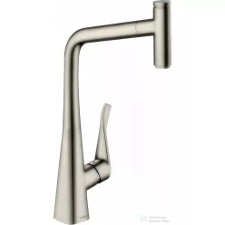   Hansgrohe METRIS Select M71 kihúzható fejes mosogató csaptelep 220,1 jet,SBox, rozsdamentes acél hatású 73803800