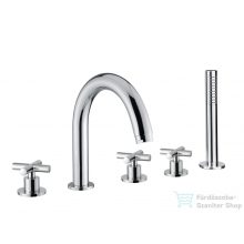   Bugnatese RODOS Peremre szerelt, 5 üléses kádcsaptelep, króm színben 7380