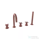 Bugnatese RODOS 5 üléses kádtöltő csaptelep zuhanyszettel,rame 7380RA