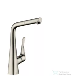   Hansgrohe METRIS M71 kihúzható fejes mosogató csaptelep 320,1 jet,SBox, rozsdamentes acél hatású 73812800