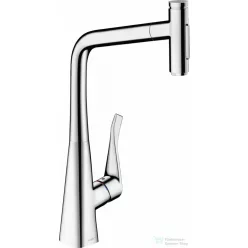   Hansgrohe Metris Select M71 mosogató csaptelep kihúzható kifolyóval, króm 73816000