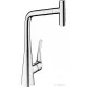 Hansgrohe Metris Select M71 mosogató csaptelep kihúzható kifolyóval, króm 73816000